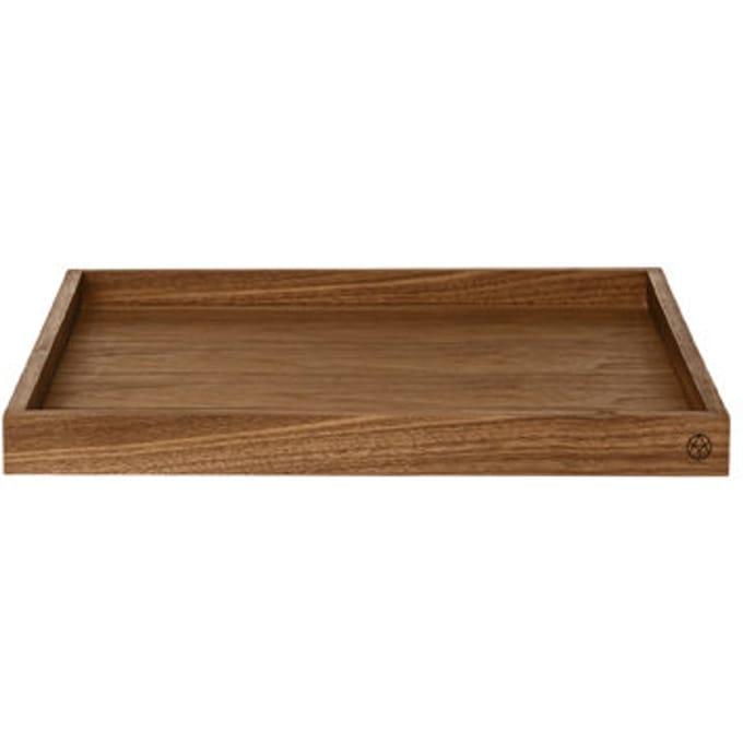 AYTM - Unity Dienblad vierkant - walnoot/donkerbruin - 35,7 x 35,7 x 3 cm
