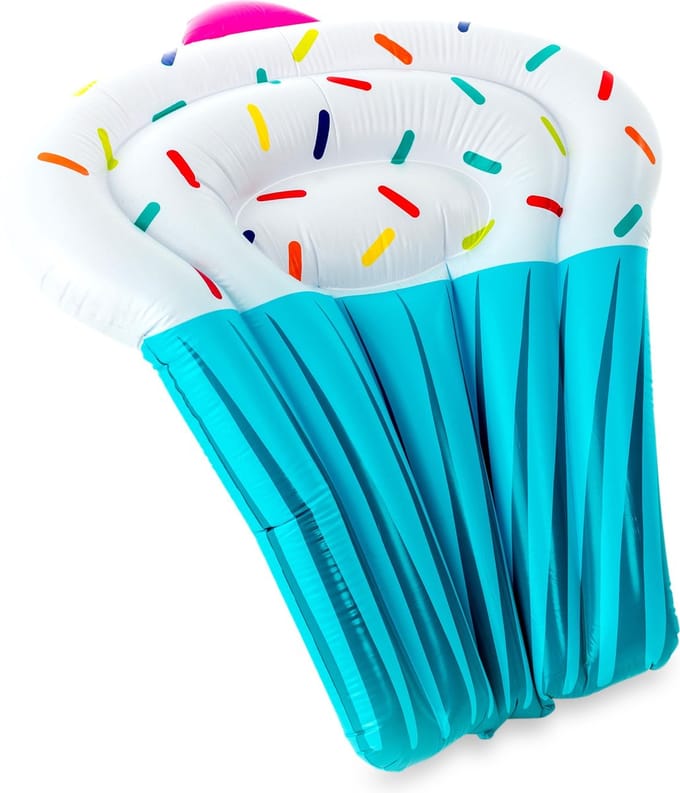 Didak Pool Luchtmatras Mega Cupcake - Luchtbed - 148x125 cm - Opblaasbaar