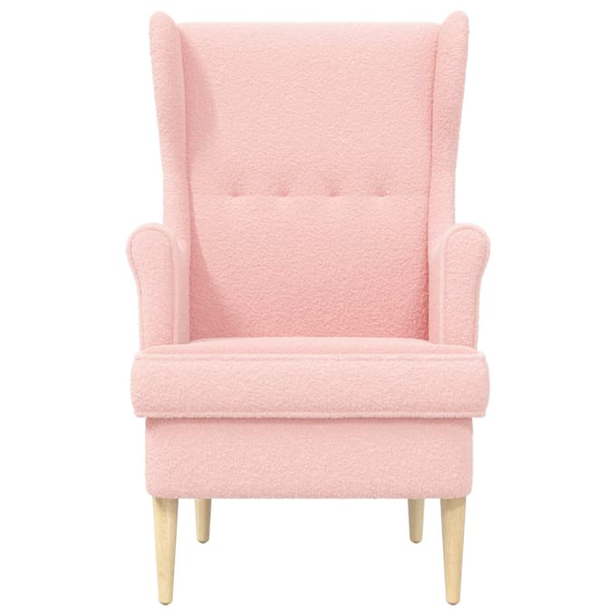 vidaXL - Fauteuil - Roze - Bouclé