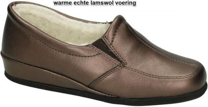 Rohde -Dames - brons - pantoffels - maat 38