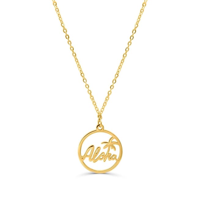 Victorious Dames Ketting Goudkleurig – Aloha Hawaii – Verguld – 45 cm