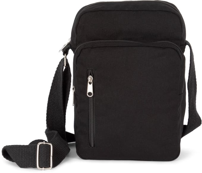 Kimood Katoenen handtas met schouderriem KI0375 - Black - One size