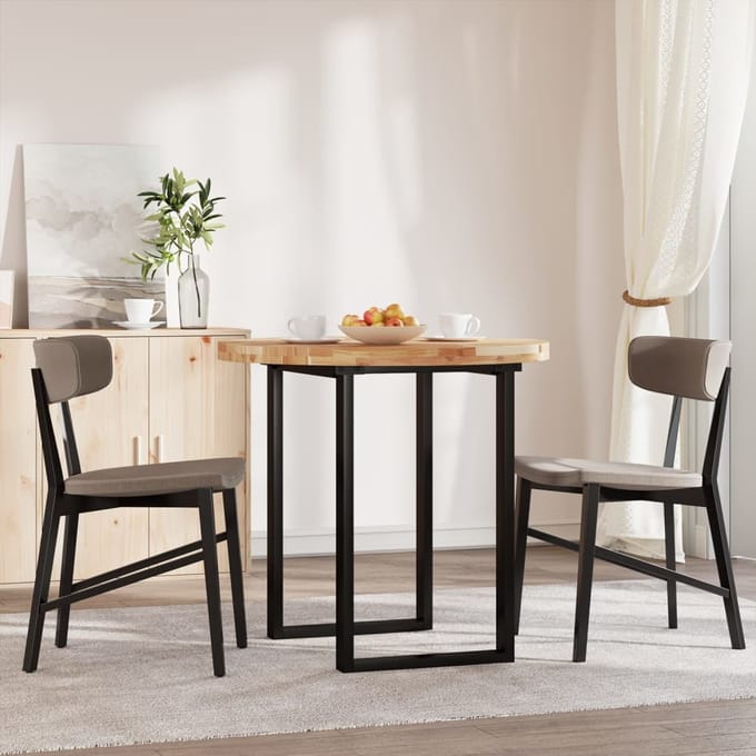 vidaXL - Tafelblad - rond - Ø - 80x4 - cm - massief - acaciahout