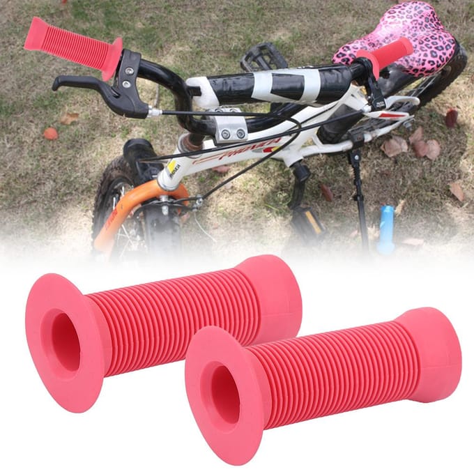 Kinderen Kinderfiets Scooter Stuur Antislip Handvatten Fietsstuur Handvatten(roze) blue