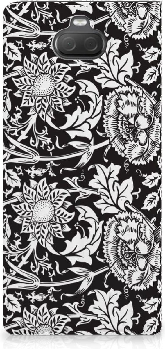 Sony Xperia 10 Plus Smart Cover Black Flowers