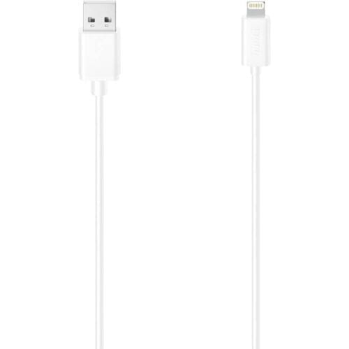 Hama USB naar Lightning Kabel - Oplaadkabel geschikt voor iPhone / iPad - MFI gecertificeerd - 2.4A USB 2.0 - 480Mbps - 150cm - Wit