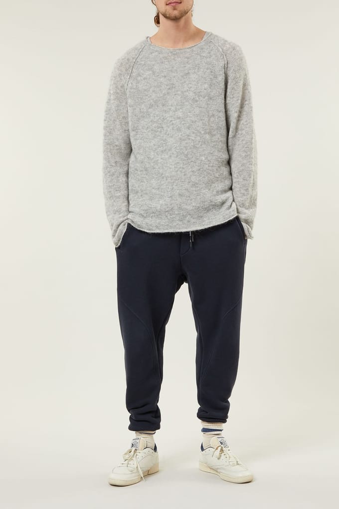 10DAYS Jace Knit Sweater Light Grey Melee Größe: XS | Pullover Outlet | Herren | Grau