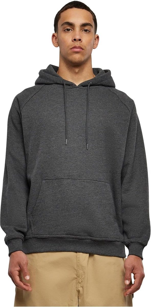 Zwarte Basic Sweater met Capuchon voor Heren - Fleece Voering