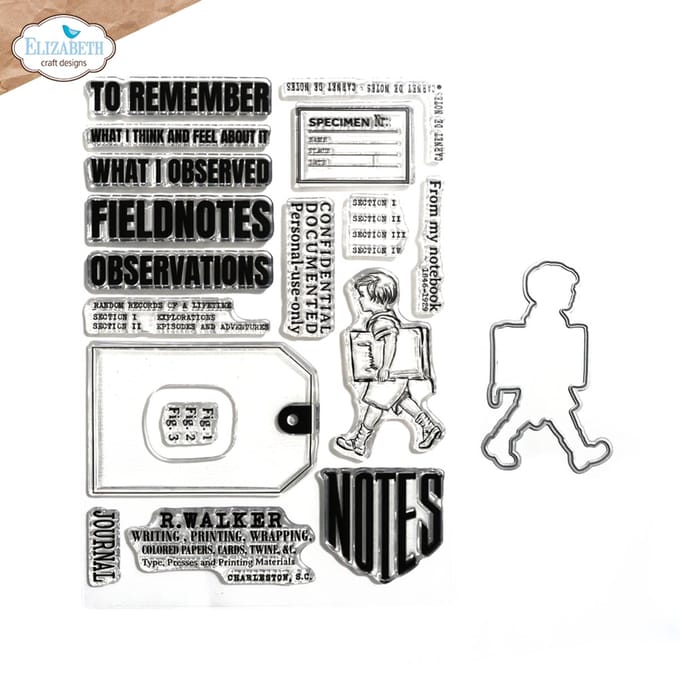 ECD Field notes stamp and die set