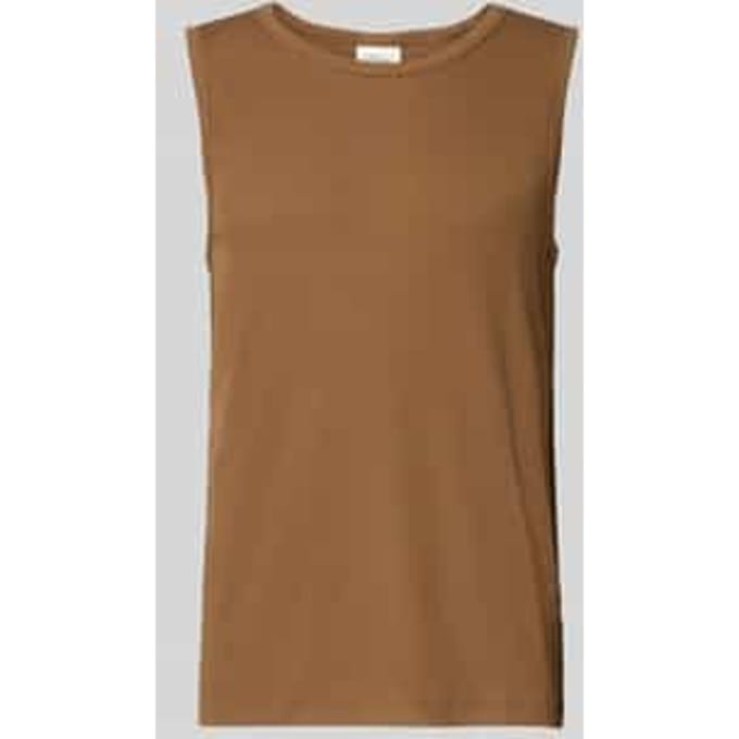 slim fit tank top van katoenmix