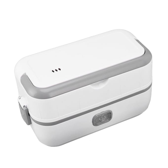 Elektrische Lunchbox Isolatie Vierkant Zelfverwarmend Afneembare Container Waterdichte Interface L(for 6.5-9kg) gray