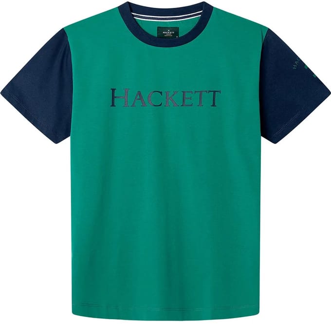 Hackett Heritage Multi T-shirt Met Korte Mouwen Groen 9 Years Jongen