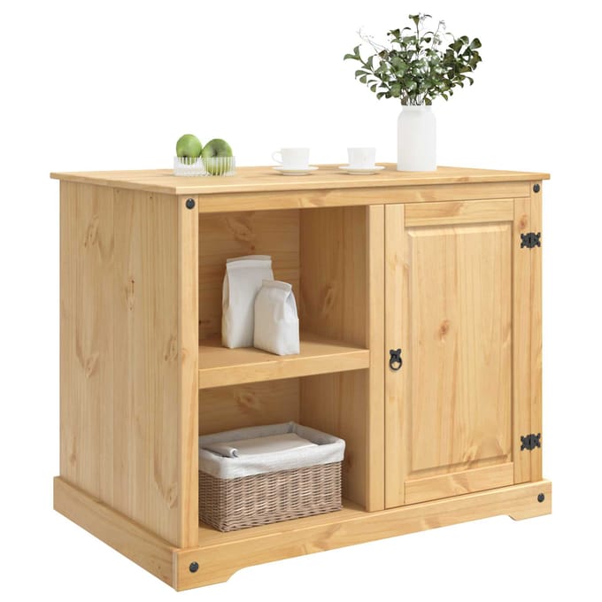 vidaXL Keuken Eiland Set Honing Wax 112 x 77 x 91,5 cm