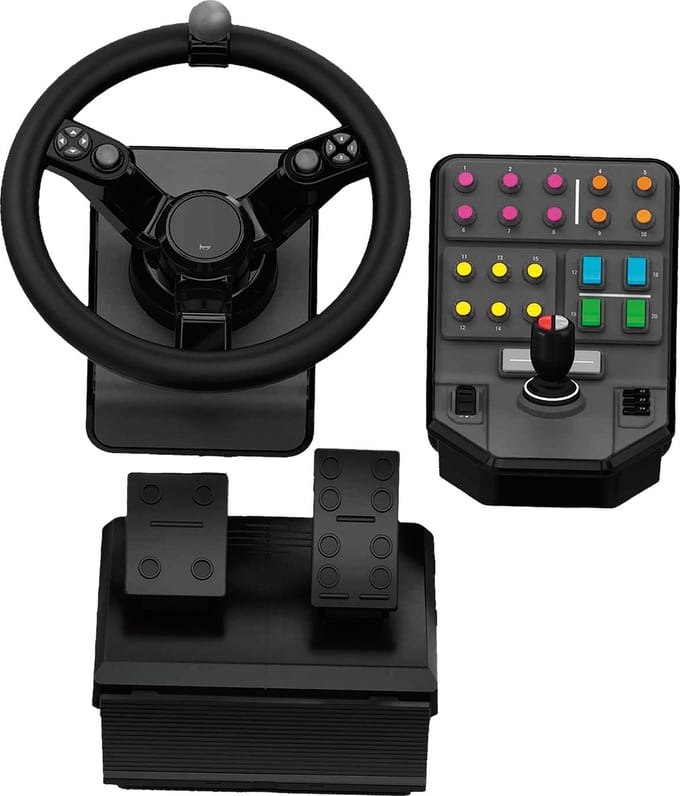 Logitech G Saitek - Farming Simulator Controller - Heavy Equipment bundel - Geschikt voor PC & Mac - Zwart