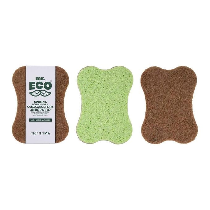 Mr. Eco schuurspons ft 18 | 5 x 13 x 1 | 5 cm | cellulose/antikras