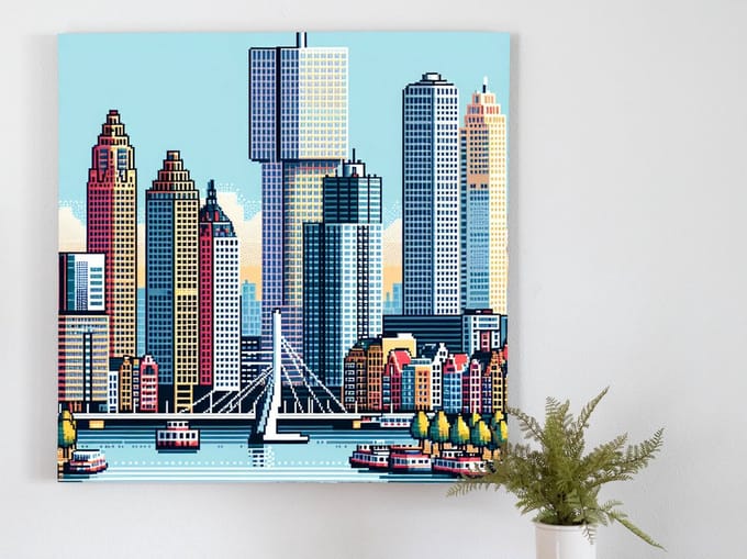 Kunstprint | Wanddecoratie | Dibond | 80 × 80 cm