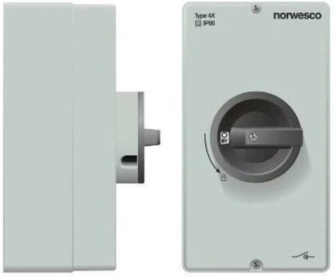 NORWESCO werkschakelaar 4P 16A DC (602250)