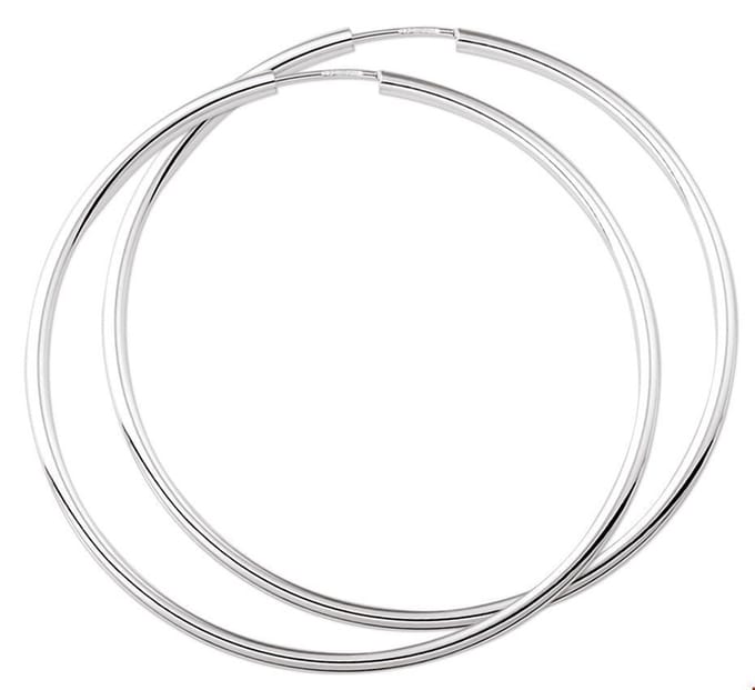 TFT Oorring Ronde Buis Zilver Glanzend 2 mm x 50 mm
