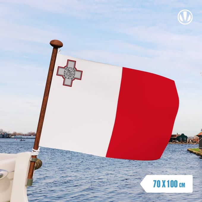 Vlag Malta 70x100cm - Spunpoly