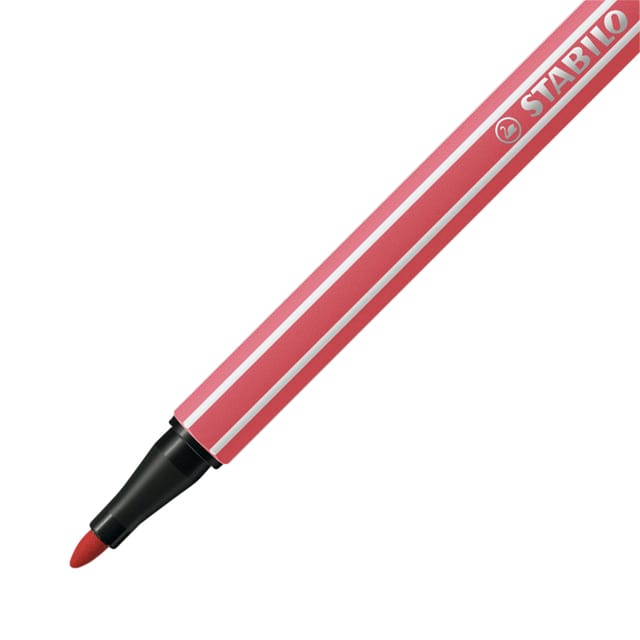 STABILO Pen 68 Brush - Premium Brush Viltstift - Rust Red - per stuk
