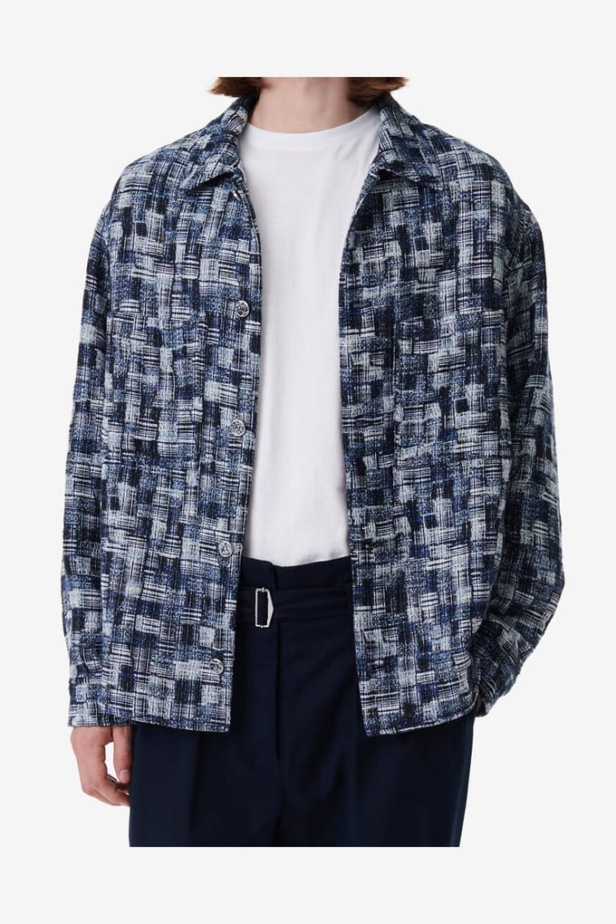 IRO Paris Raph Overshirt Moonlight Blue Taglia: S | Camicie Casual Outlet | Uomo | Blu