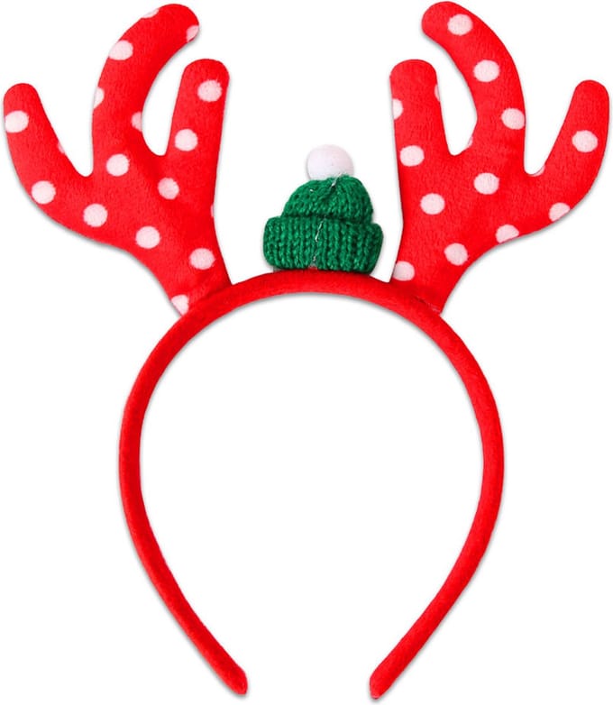 LUQ - Gewei - Diadeem - Kerst - Kerstdiadeem - Tiara - Kersthaarband - Kerstversiering - Kinderen - Volwassenen