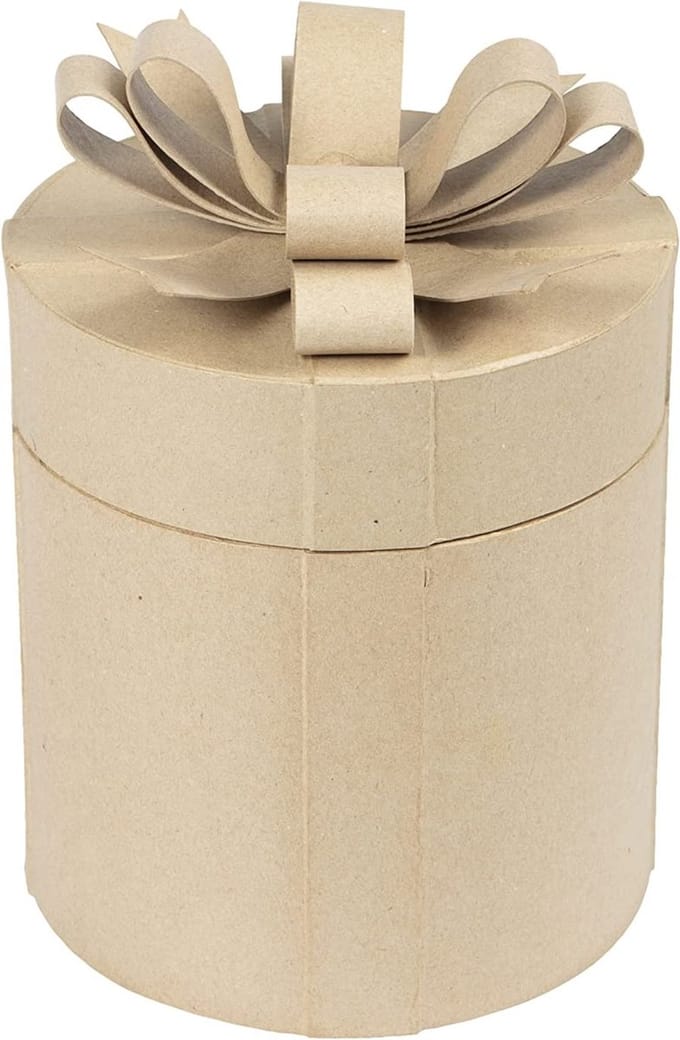 Set van 2 ronde geschenkdozen