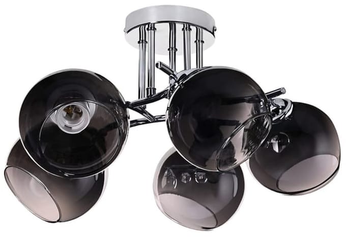 Activejet PALOMA - Hanglamp - Chroom - 5xE27 - Moderne Plafondlamp