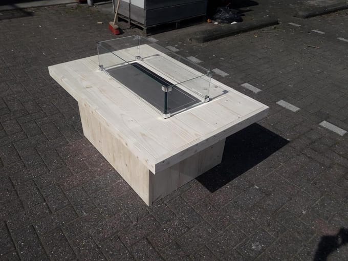 Vuurtafel Tree Nieuw Steigerhout 80x120x50
