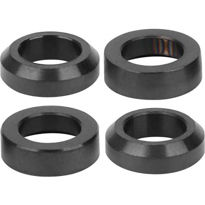 Mountainbike Titaniumlegering Concaaf-Convex Spacer Schijfrembasis Vaste Schroef Verhoogd black