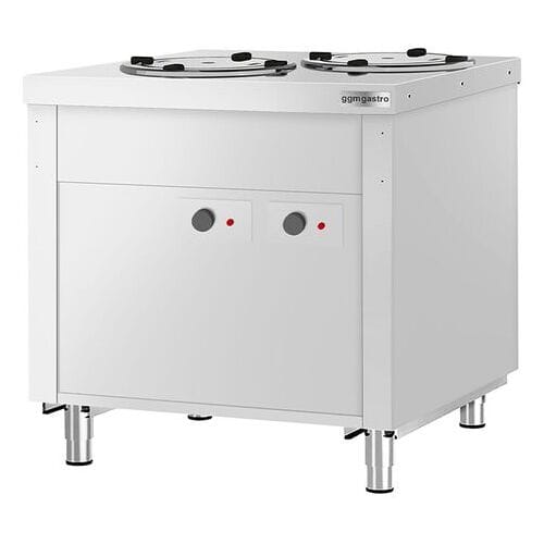 GGM Gastro Bordenstapelaar KOPENHAGEN - verwarmd - 400W - Ø280mm - 120 borden - 910x700x850mm zilver