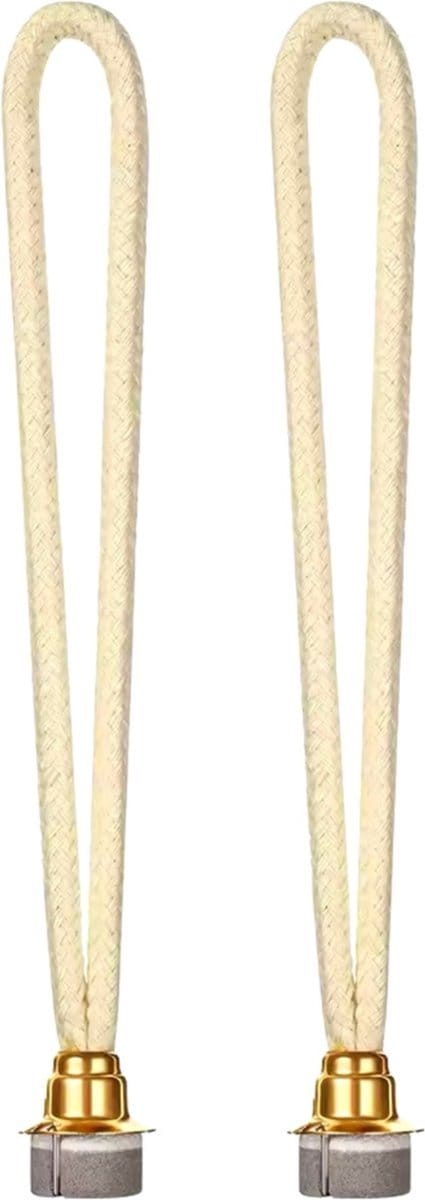 2x lont met steen, geschikt voor elke grote geurlamp/geurbrander (LARGE/18CM lang)