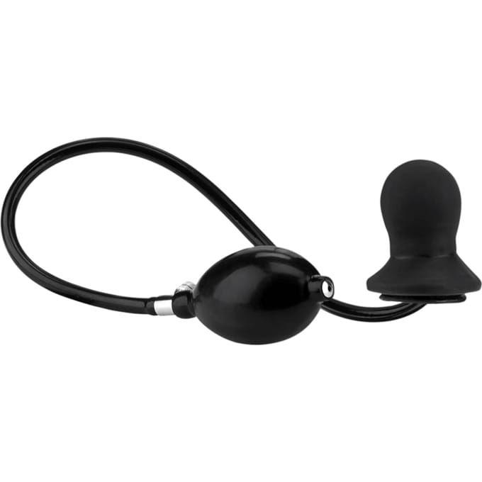 Rimba - Opblaasbare Latex Buttplug Met Massieve Kern