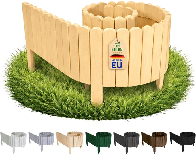 Floranica Moestuin Rand Hout 200 x 30 cm Lichtbruin - warme toon
