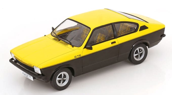 Opel Kadett C Coupe GT/E yellow / black - MCG18598 - Modelcar group 1:18