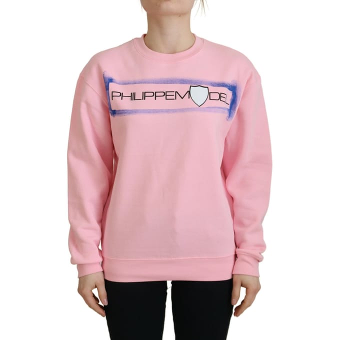 Roze Sweatshirt met Ronde Hals