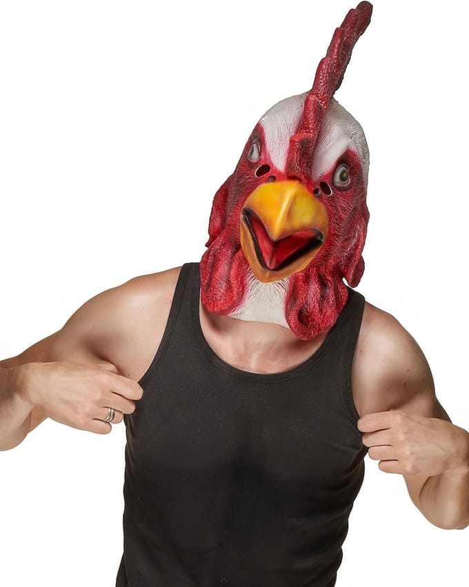 "Hanen masker voor volwassenen  - Verkleedmasker - One size"