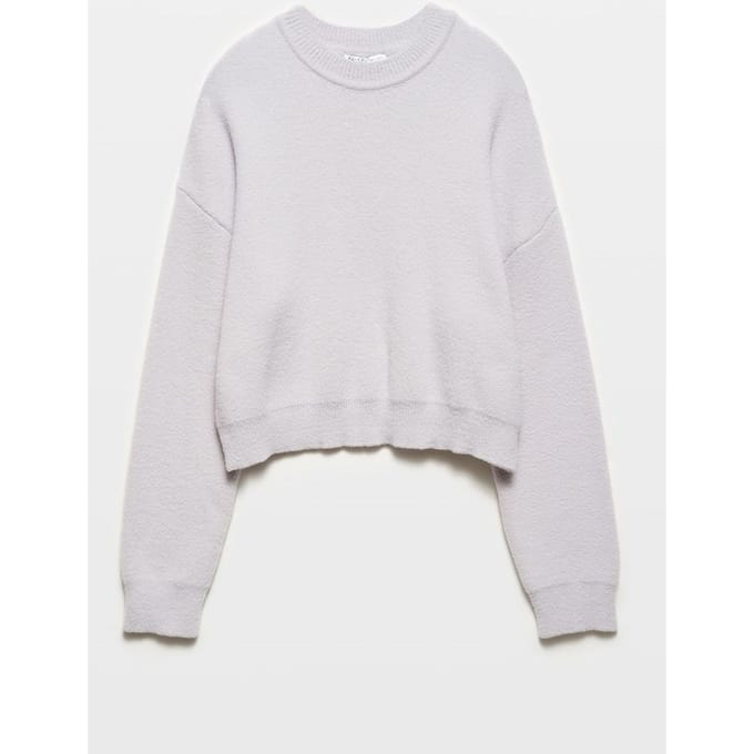 Dames Effen Ontspannen Crew Neck Trui