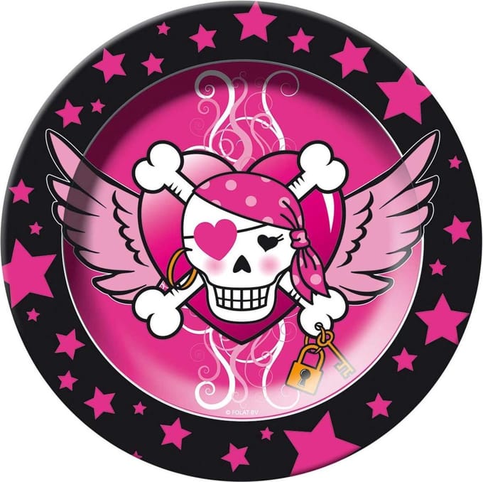 Borden Pink Pirate Girl - 8 stuks