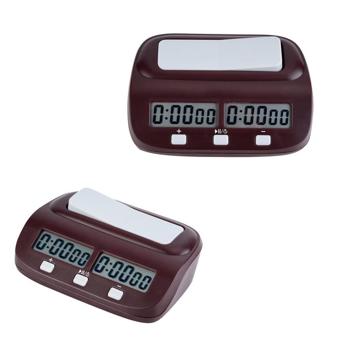 Schaklok Bordspel Set Timer Chinees Schaken Spellen Elektronische Calculagraaf black