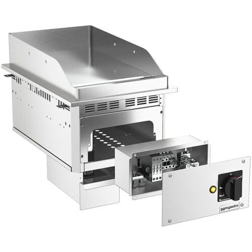 GGM Gastro Elektro Einbau Bratplatte - 4,5 kW - Glatt - Bratfläche: 344x484mm