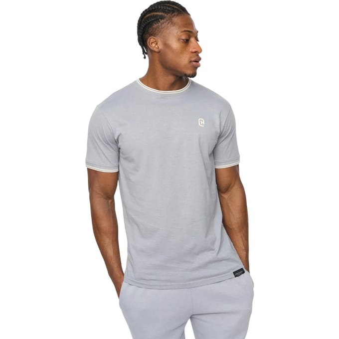 Crosshatch Heren Preece T-Shirt (Staalblauw)