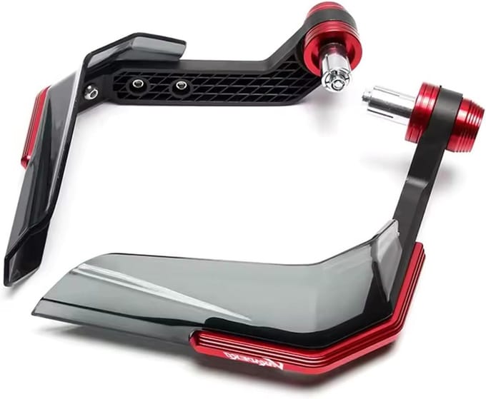 Motorfiets Handkappen - Handvat Beschermers - Bescherming Stuur - Stabiele Structuur - Universele Pasvorm - Rood