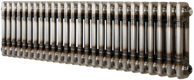 Traditionele radiator - 2-kolom - 300x1190 mm - ruw metaal