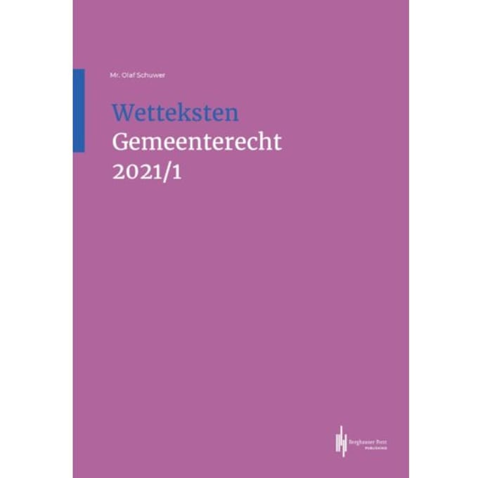 Wetteksten Gemeenterecht 2021/I