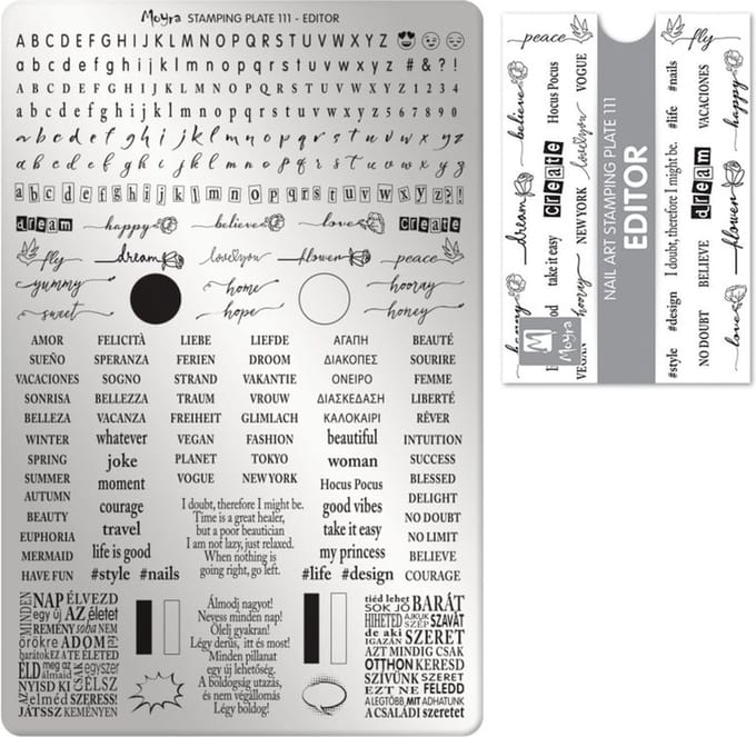 Moyra Stamping plate 111 Editor