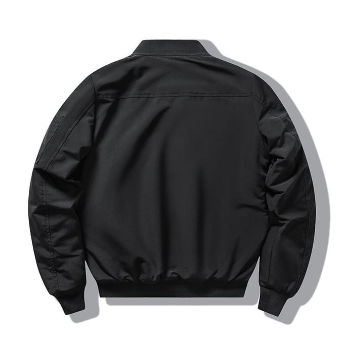 Veste courte en coton matelassée à col montant et coupe ajustée pour homme, style rétro M red