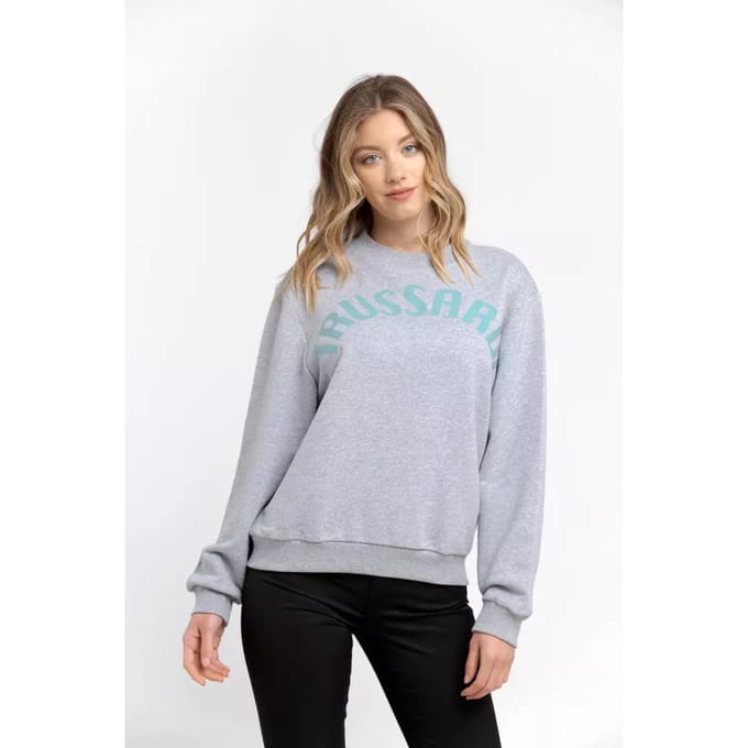 Trussardi Grijze Katoenen Dames Sweatshirt