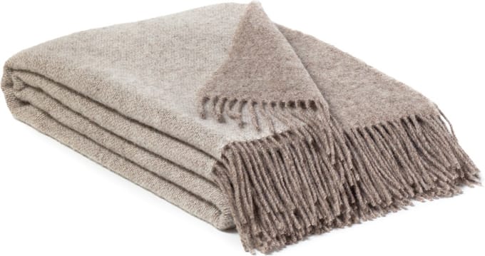 MoST - Plaid Cappuccino - Nieuw-Zeelandse wol - 130 x 190 cm - beige