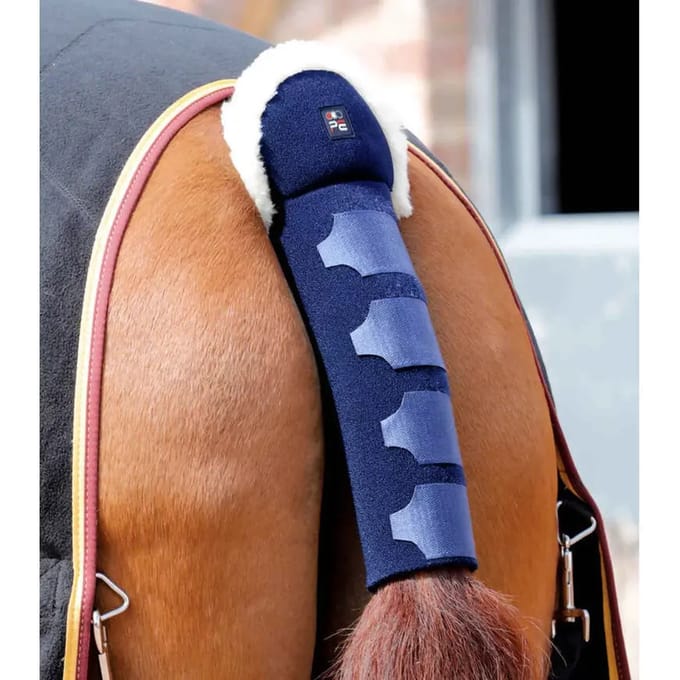 Antislip paardenstaartbeschermer met bont Premier Equine Techno